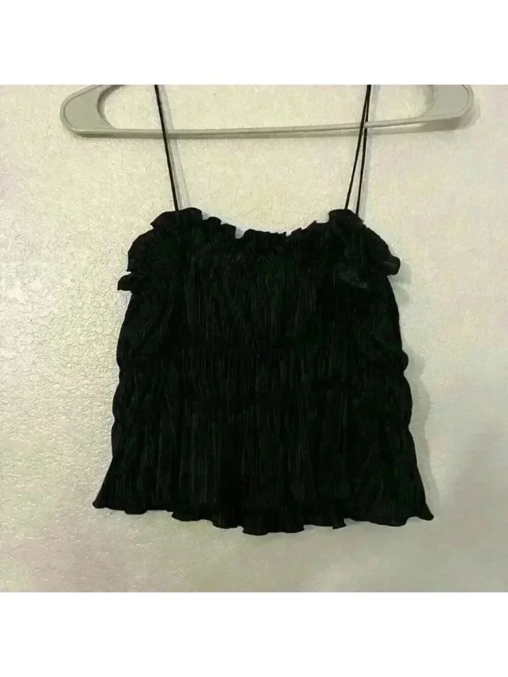 scrunch tank top crop top - Picture 3 of 6